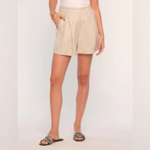 Sophie Rue Minimalist Neutral Shorts Quiet Luxury Size Medium